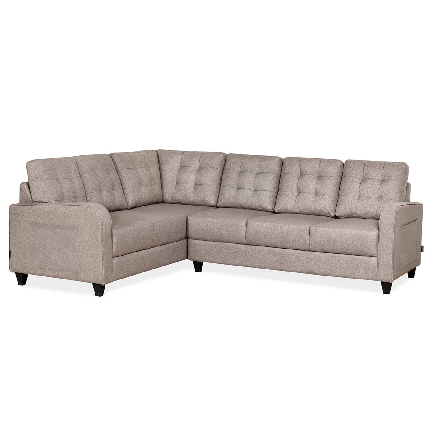 Nilkamal Protean Lounger RH Sofa (Light Brown)