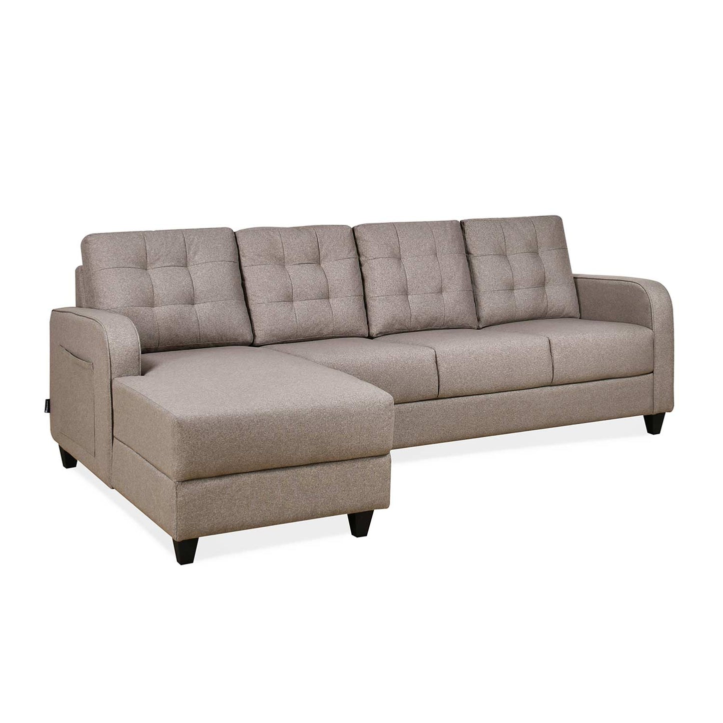 Nilkamal Protean Plus Lounger Right Hand Side Sofa (Brown)