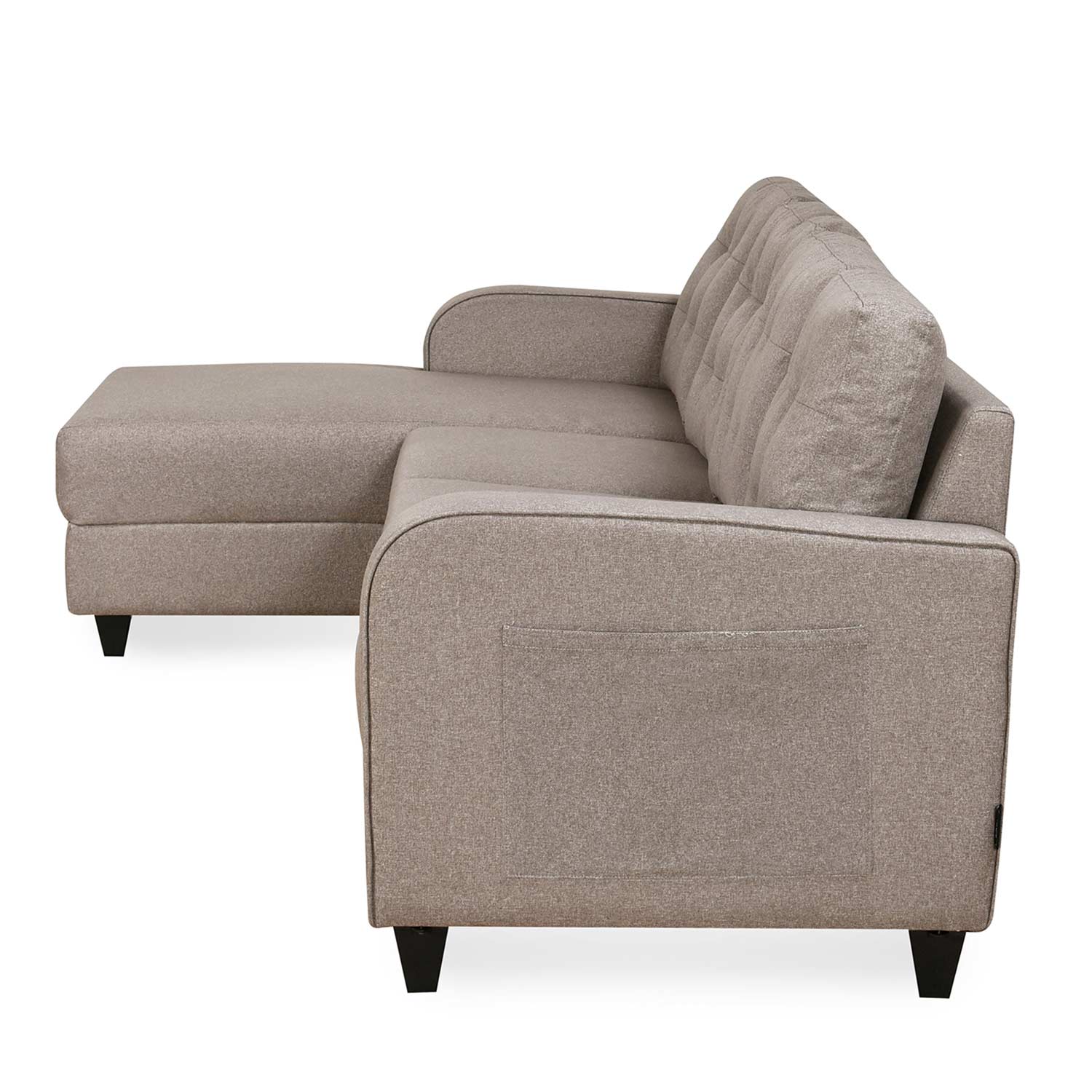 Nilkamal Protean Plus Lounger Right Hand Side Sofa (Brown)