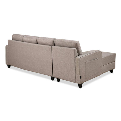 Nilkamal Protean Plus Lounger Right Hand Side Sofa (Brown)