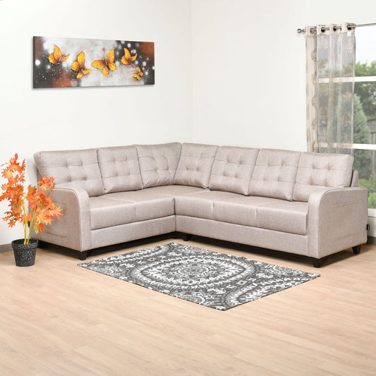 Nilkamal Protean Corner RH Sofa (Light Brown)