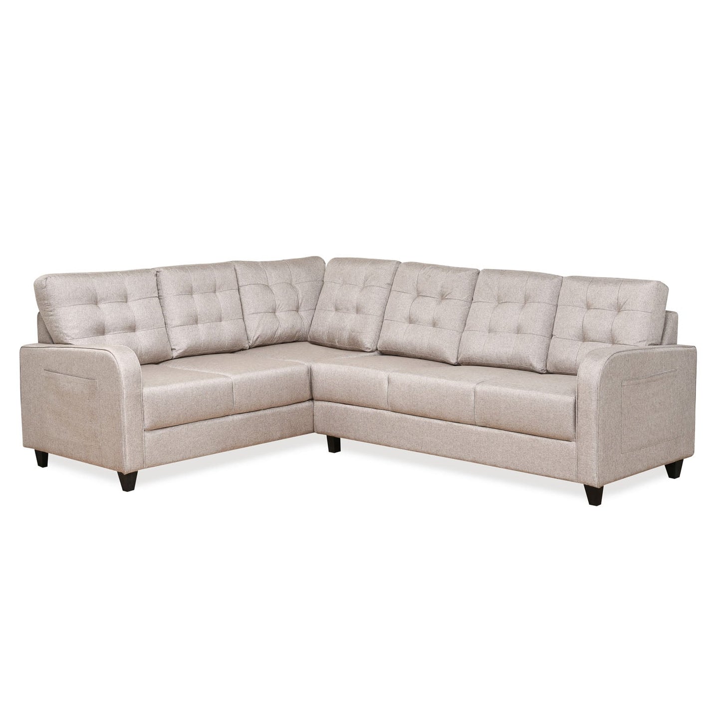 Nilkamal Protean Corner RH Sofa (Light Brown)