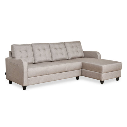 Nilkamal Protean Lounger LH Sofa (Light Brown)