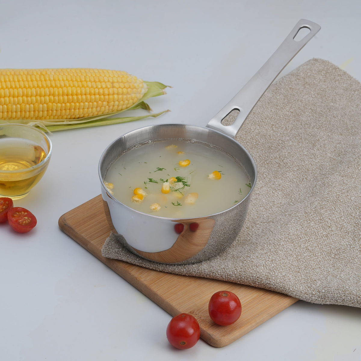 Vinod Platinum Triply Mini Saucepan - 12 cm ( 600 ml )