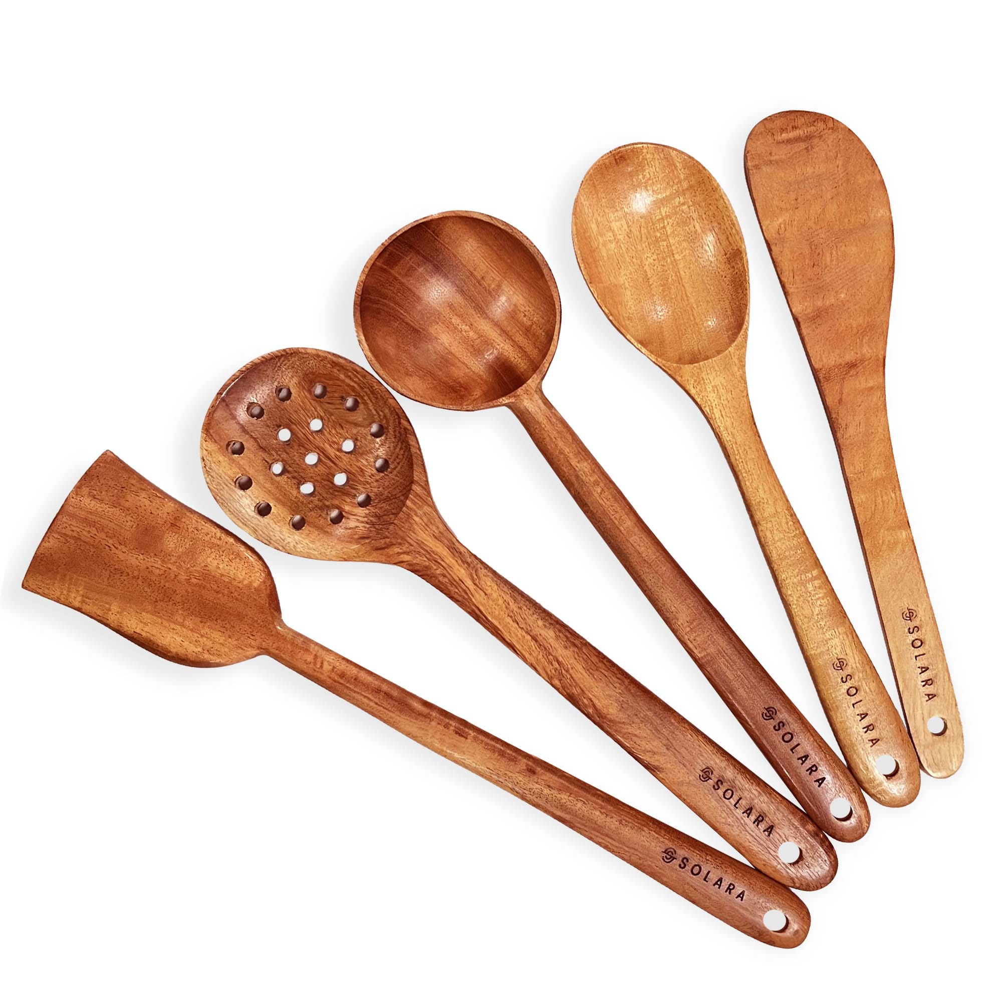 Neem Wood Spatula Set- Pack of 3