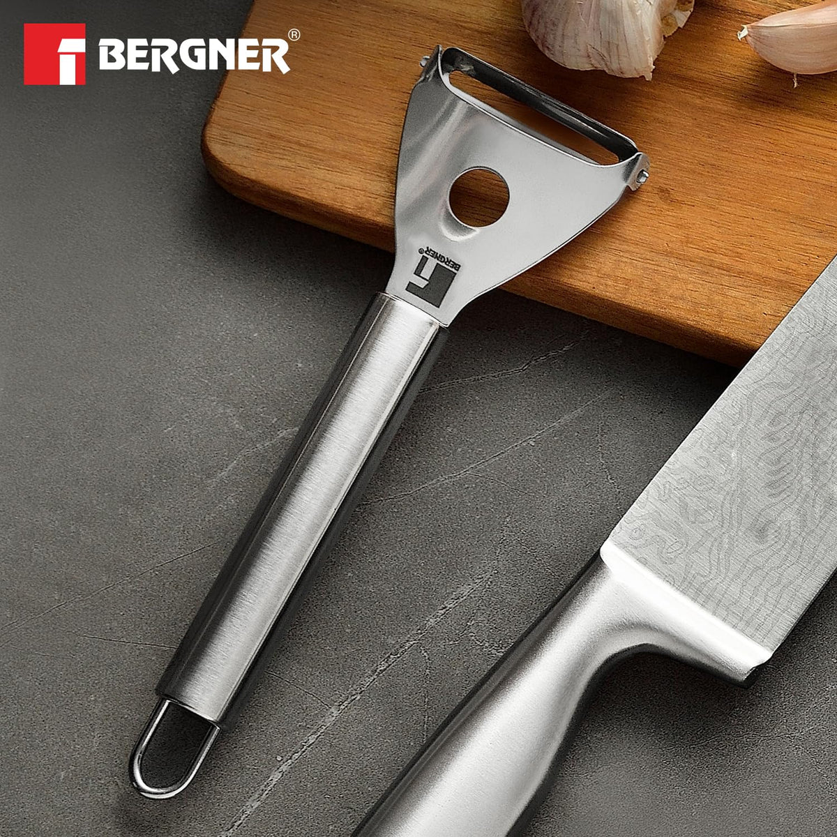 Bergner Argent Stainless Steel 18cm Y Shape Peeler