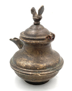 Bhunes Brass Antique Gangajali, Water Kamandal, Loota, Lota, Chambu, Lotiya, Stoup, Ganga Jali, Geedani, Gee Dani,Gold, 6 Inch, 1 Piece