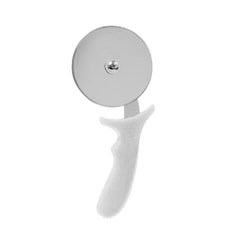 Stainless Steel Pizza Cutter 10cm Wheel with White Plastic Handle (MPH series)-1