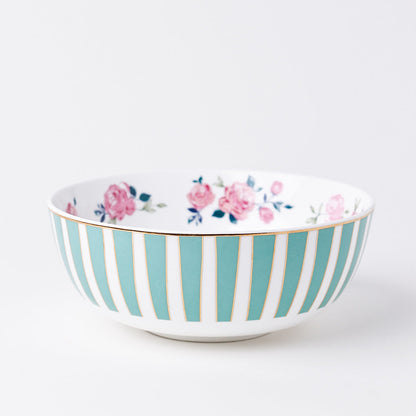 Magique by The Wishing Chair x Clay Craft, Portrait of a Rose Urmi Dinner Set of 20, For Family of 6