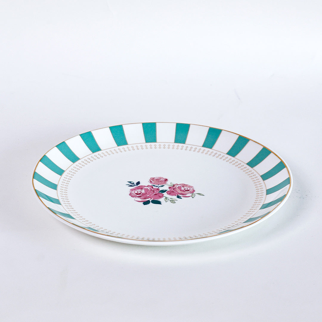 Magique by The Wishing Chair x Clay Craft, Portrait of a Rose Urmi Dinner Set of 20, For Family of 6