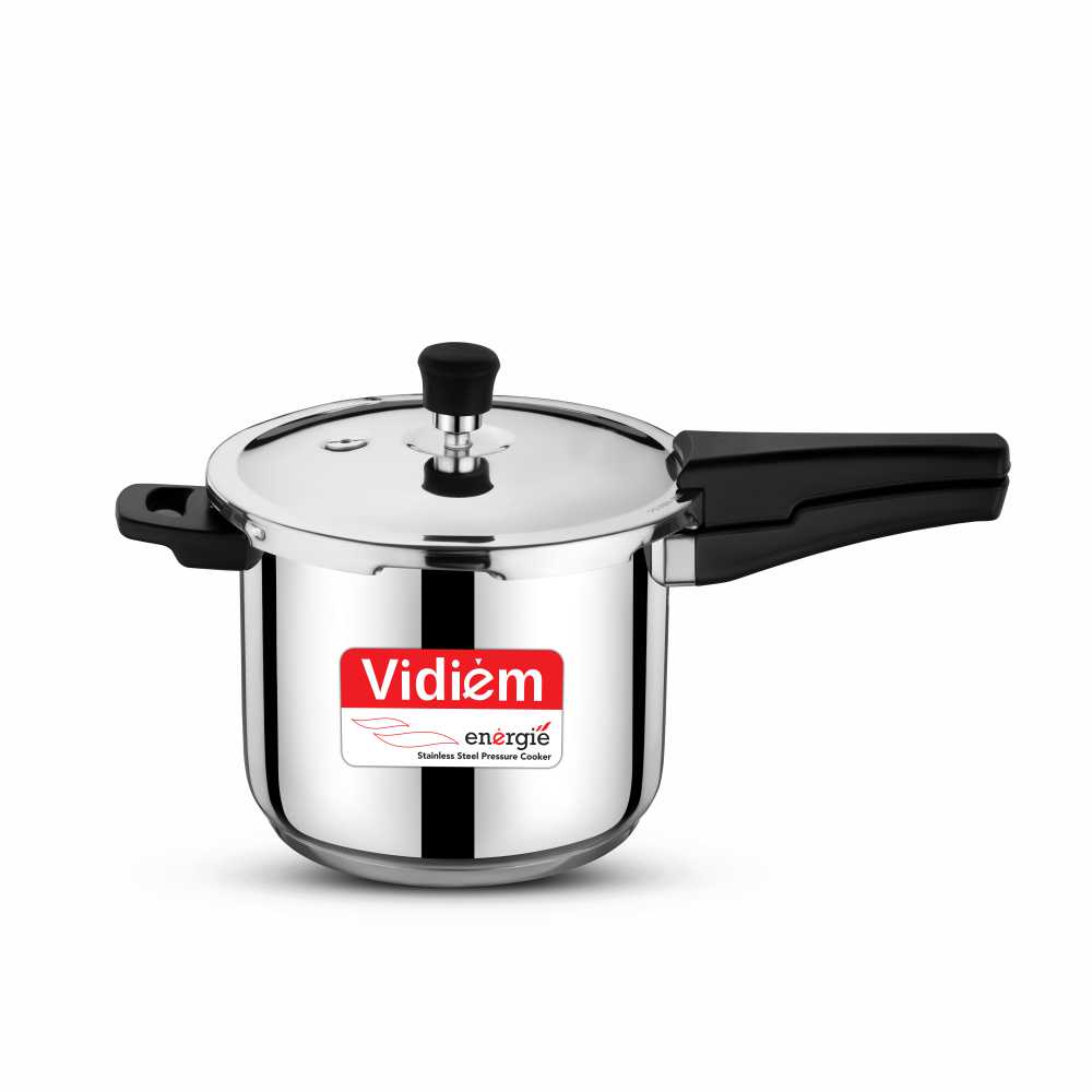 Vidiem Energie 5 Litre Stainless Steel Outer Lid Pressure Cooker