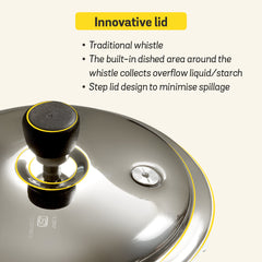 MEYER Presta 5.5L Tri-ply Pressure Cooker