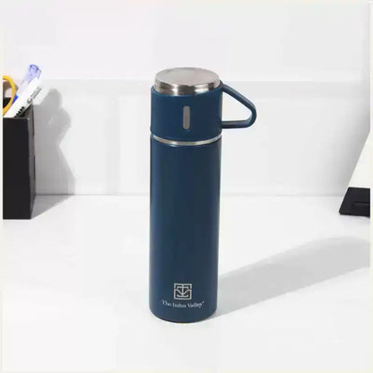 Pro-hydro Stainless Steel Vacuum Insulated Flask with Drinking Mug Lid, Hot & Cold Bottle, 500 ml