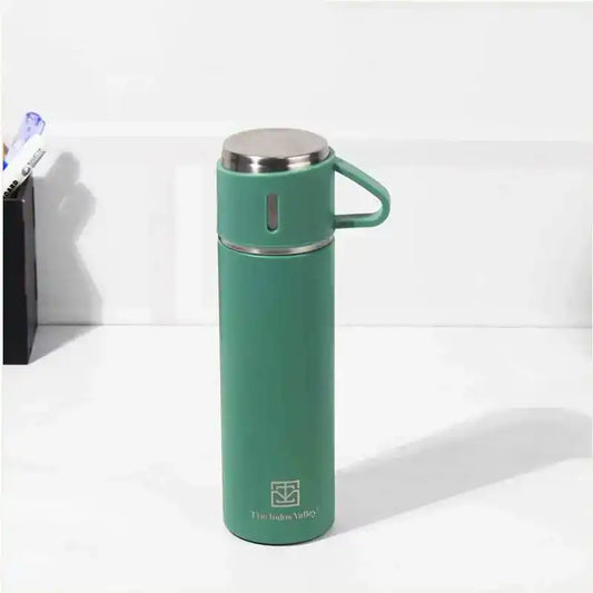 Pro-hydro Stainless Steel Vacuum Insulated Flask with Drinking Mug Lid, Hot & Cold Bottle, 500 ml