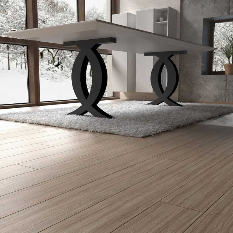 Criss-Cross Oval Metal Table Legs Powder-Coated Black | Premium Iron Base for Dining & Work Tables
