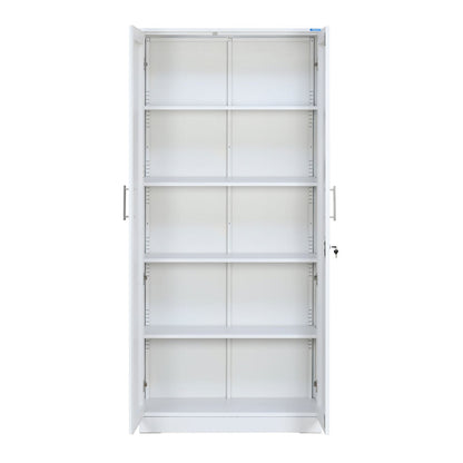 Nilkamal Rafel 2 Metal Door Wardrode (Textured White)