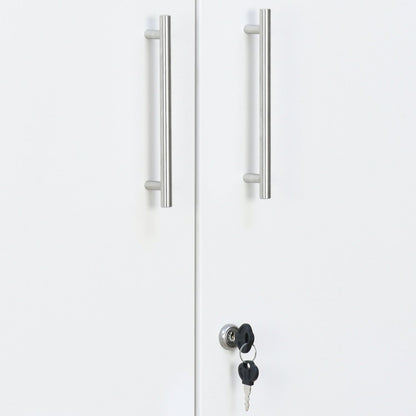 Nilkamal Rafel 2 Metal Door Wardrode (Textured White)