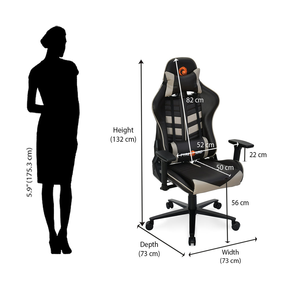 Nilkamal Fyrebird Razos Gaming Chair (Brown / Beige)