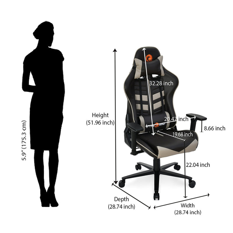 Nilkamal Fyrebird Razos Gaming Chair (Brown / Beige)