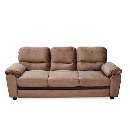 Nilkamal Rebecca Fabric 3 Seater Sofa (Brown)