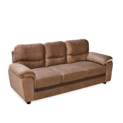 Nilkamal Rebecca Fabric 3 Seater Sofa (Brown)