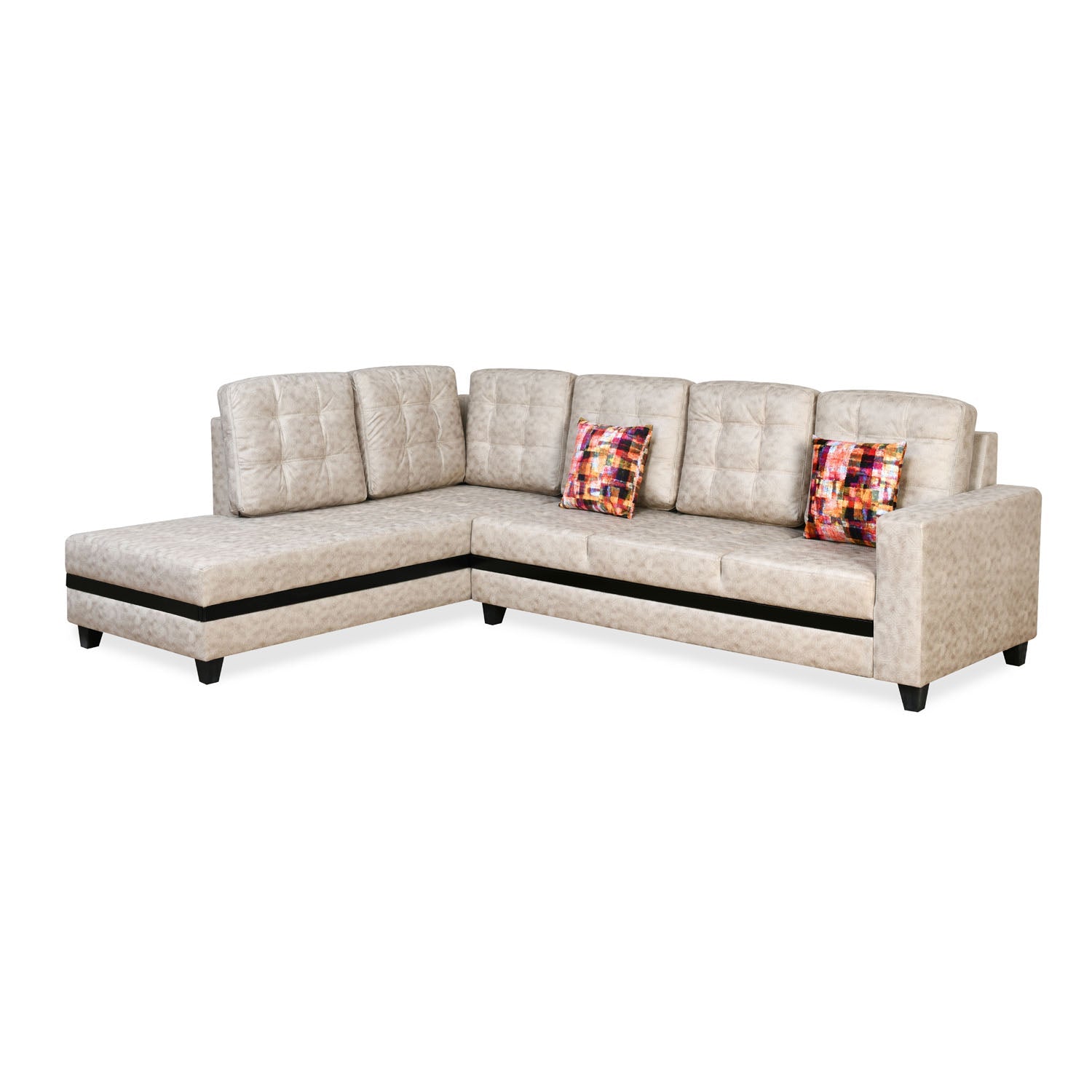 Nilkamal Regal Lounger LHS Sofa (Cream)