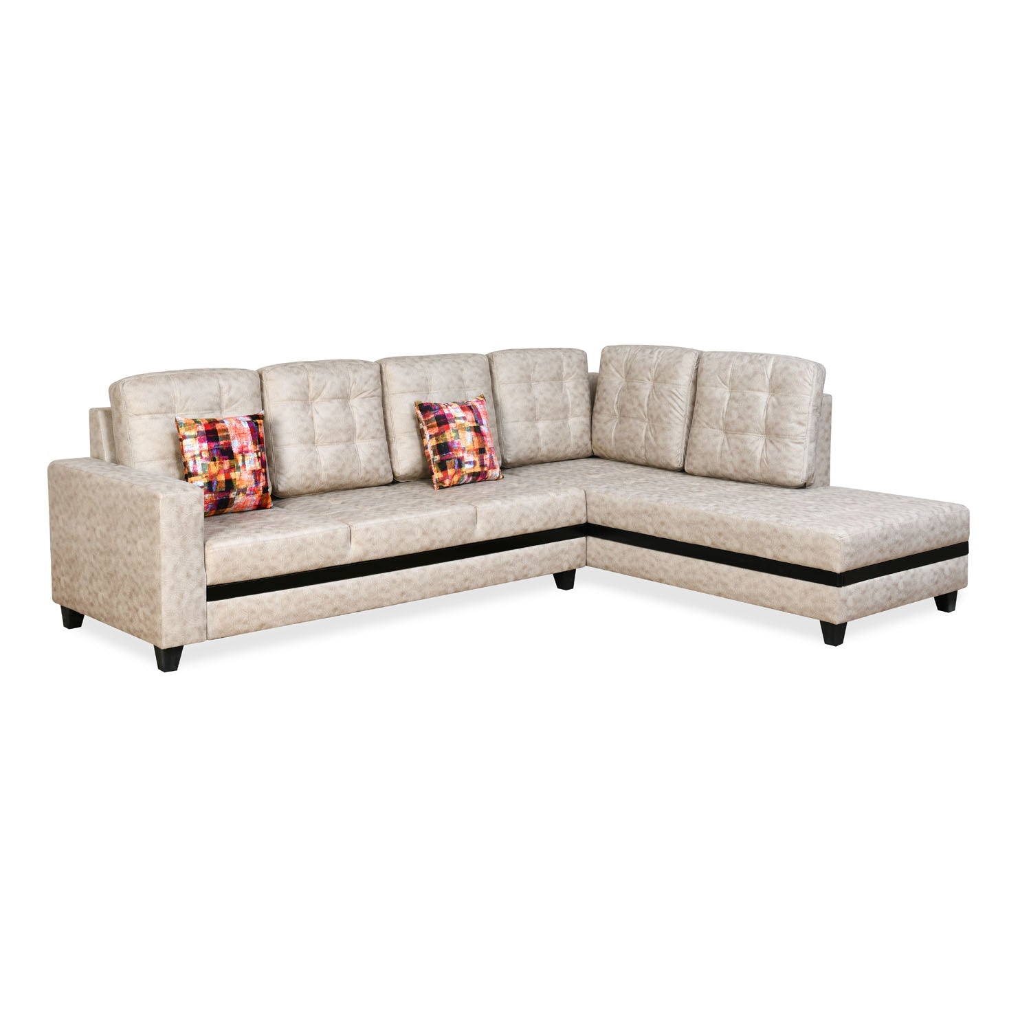 Nilkamal Regal Lounger RHS Sofa (Cream)