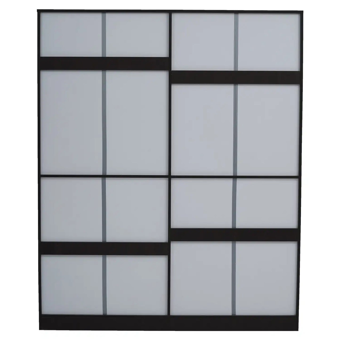 Nilkamal Riva 4 Door Wardrobe with Mirror (New Wenge)