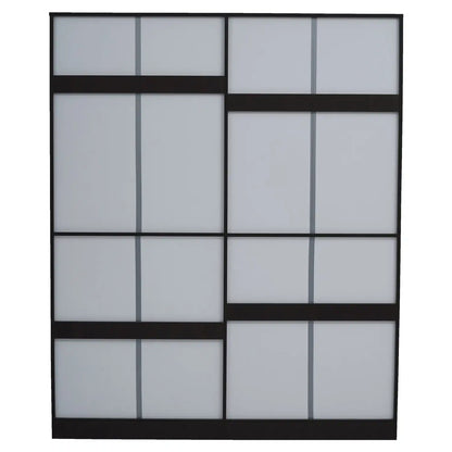 Nilkamal Riva 4 Door Wardrobe with Mirror (New Wenge)