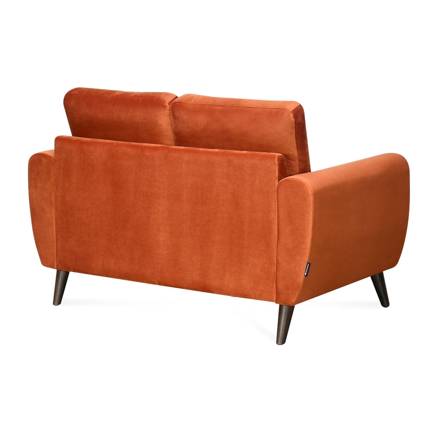 Nilkamal Rockingham Fabric 2 Seater Sofa (Rust Orange)