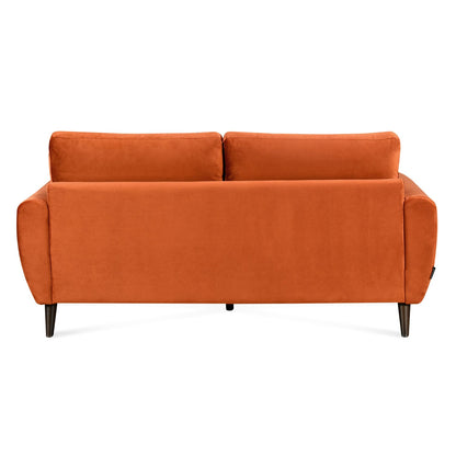Nilkamal Rockingham Fabric 3 Seater Sofa (Rust Orange)