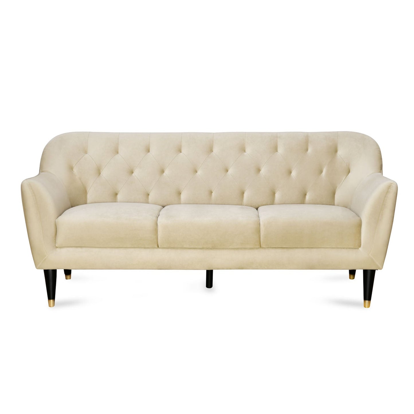 Nilkamal Roslin Fabric 3 Seater Sofa (Beige)