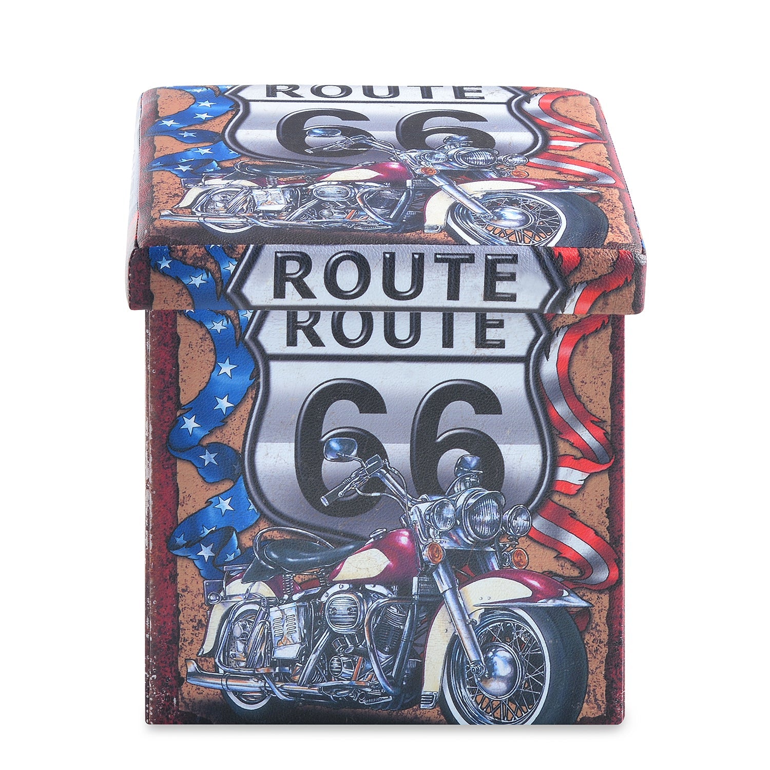 Nilkamal Route Folding Storage Ottoman (Grey)