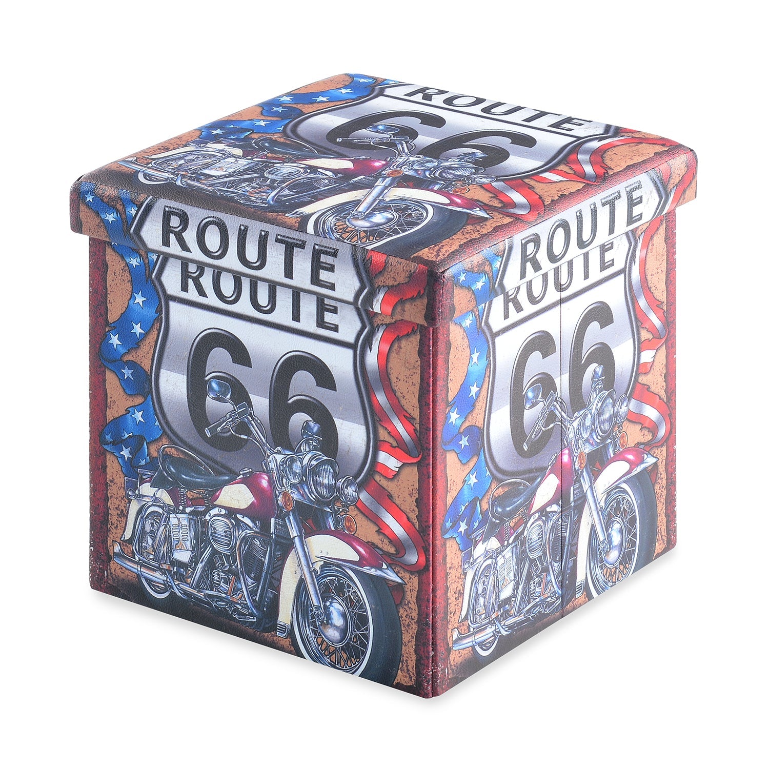 Nilkamal Route Folding Storage Ottoman (Grey)