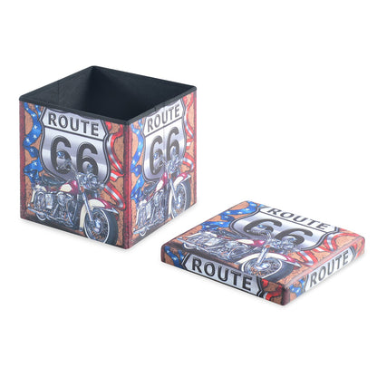 Nilkamal Route Folding Storage Ottoman (Grey)