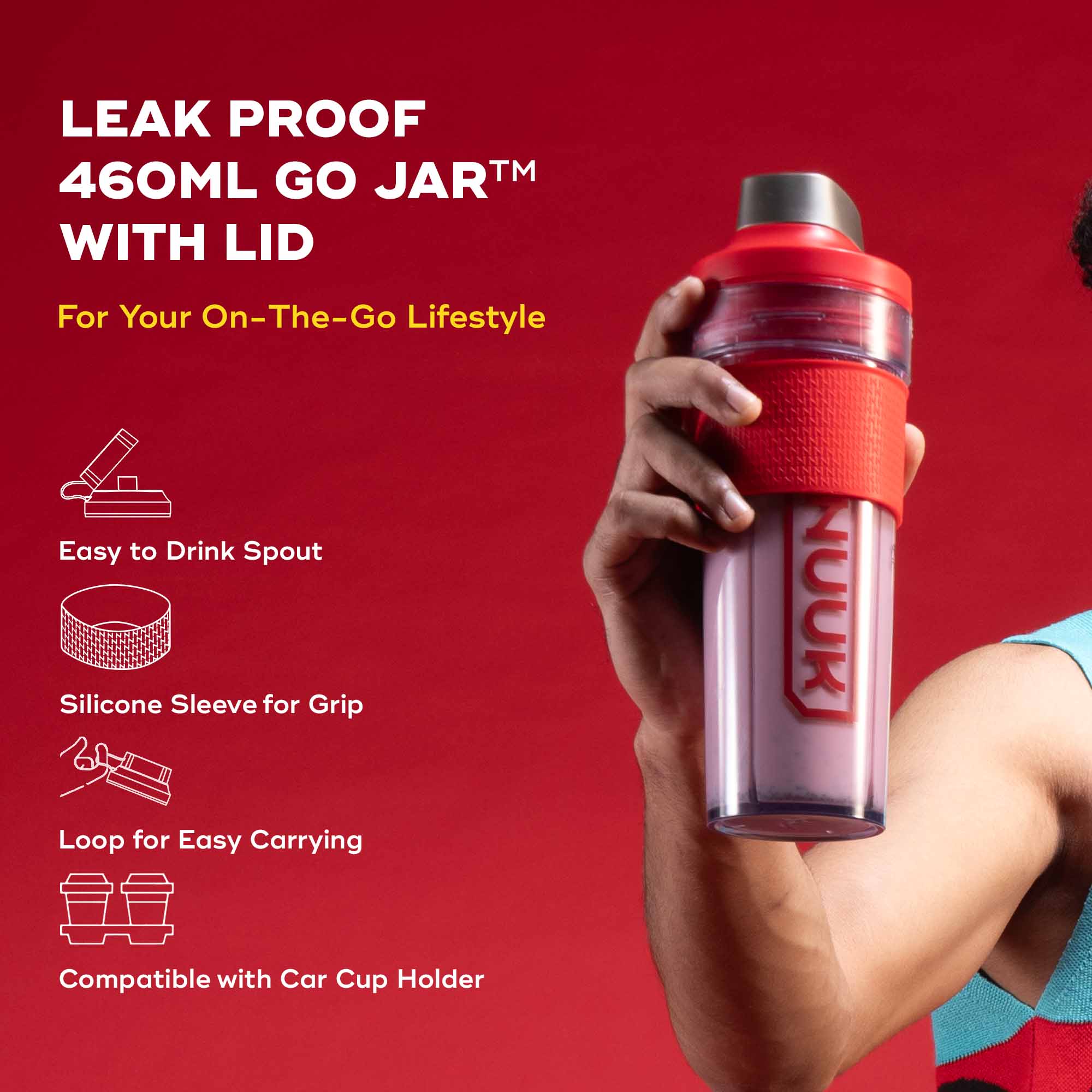 KRUSH | BPA Free Go Jar (460ml)