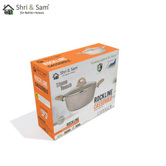 Aluminium Non-Stick Casserole with Glass Lid Rockline