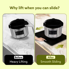 AGARO Elite Sliding Tray S1, for Kitchen Appliances, Smooth Countertop Slider Tray with Rubber Wheels for Coffee Machine, Mixer Grinder, Air Fryer, Micro Oven & More, Anti-Slip & Durable Build, Black-6