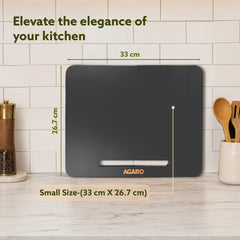 AGARO Elite Sliding Tray S1, for Kitchen Appliances, Smooth Countertop Slider Tray with Rubber Wheels for Coffee Machine, Mixer Grinder, Air Fryer, Micro Oven & More, Anti-Slip & Durable Build, Black-7