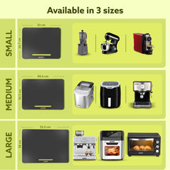 AGARO Elite Sliding Tray S2, for Kitchen Appliances, Smooth Countertop Slider Tray with Rubber Wheels for Coffee Machine, Mixer Grinder, Air Fryer, Micro Oven & More, Anti-Slip & Durable Build, Black-5