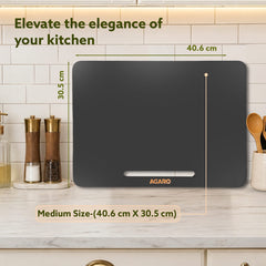 AGARO Elite Sliding Tray S2, for Kitchen Appliances, Smooth Countertop Slider Tray with Rubber Wheels for Coffee Machine, Mixer Grinder, Air Fryer, Micro Oven & More, Anti-Slip & Durable Build, Black-7