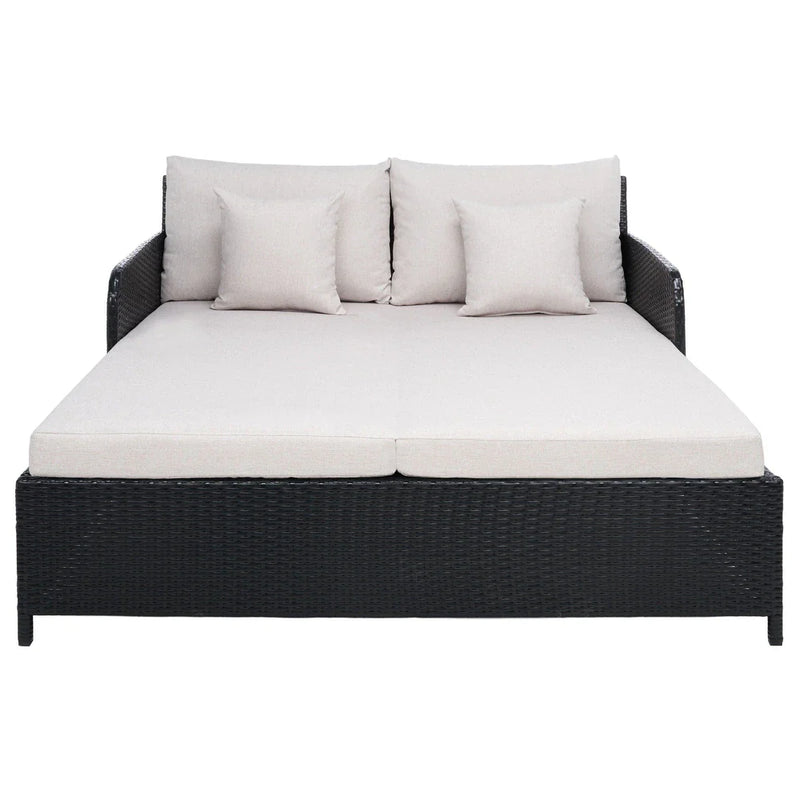 Heper Outdoor Poolside Sunbed With Cushion Daybed