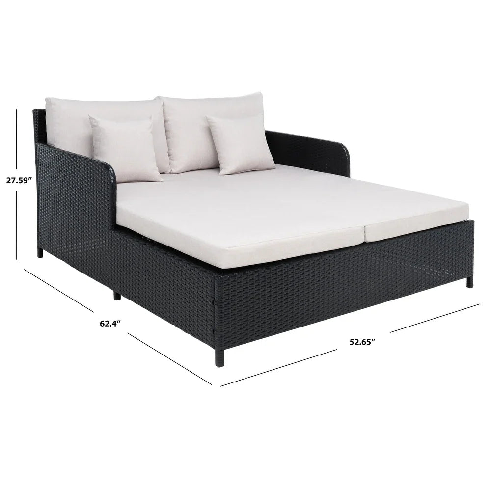 Heper Outdoor Poolside Sunbed With Cushion Daybed