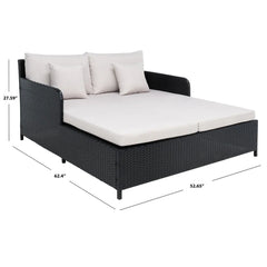 Heper Outdoor Poolside Sunbed With Cushion Daybed