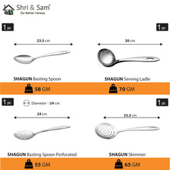 Stainless Steel 98 PCS Dinner set (8 People) Shagun