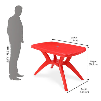 Nilkamal Shahenshah Kross 4 Seater Dining Set