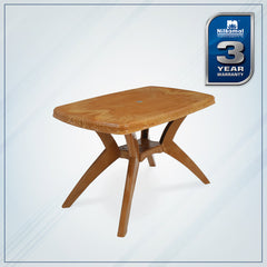 Nilkamal Shahenshah Kross Legged Table (Pear Wood)