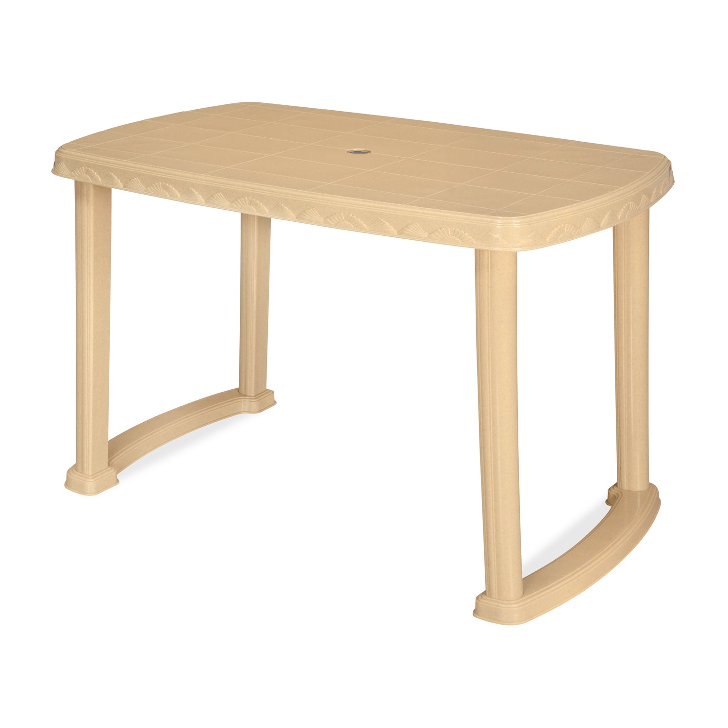 Nilkamal Shahenshah Dining Table (Marble Beige)