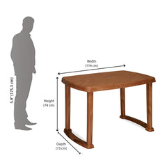 Nilkamal Shahenshah Dining Table (Pear Wood)