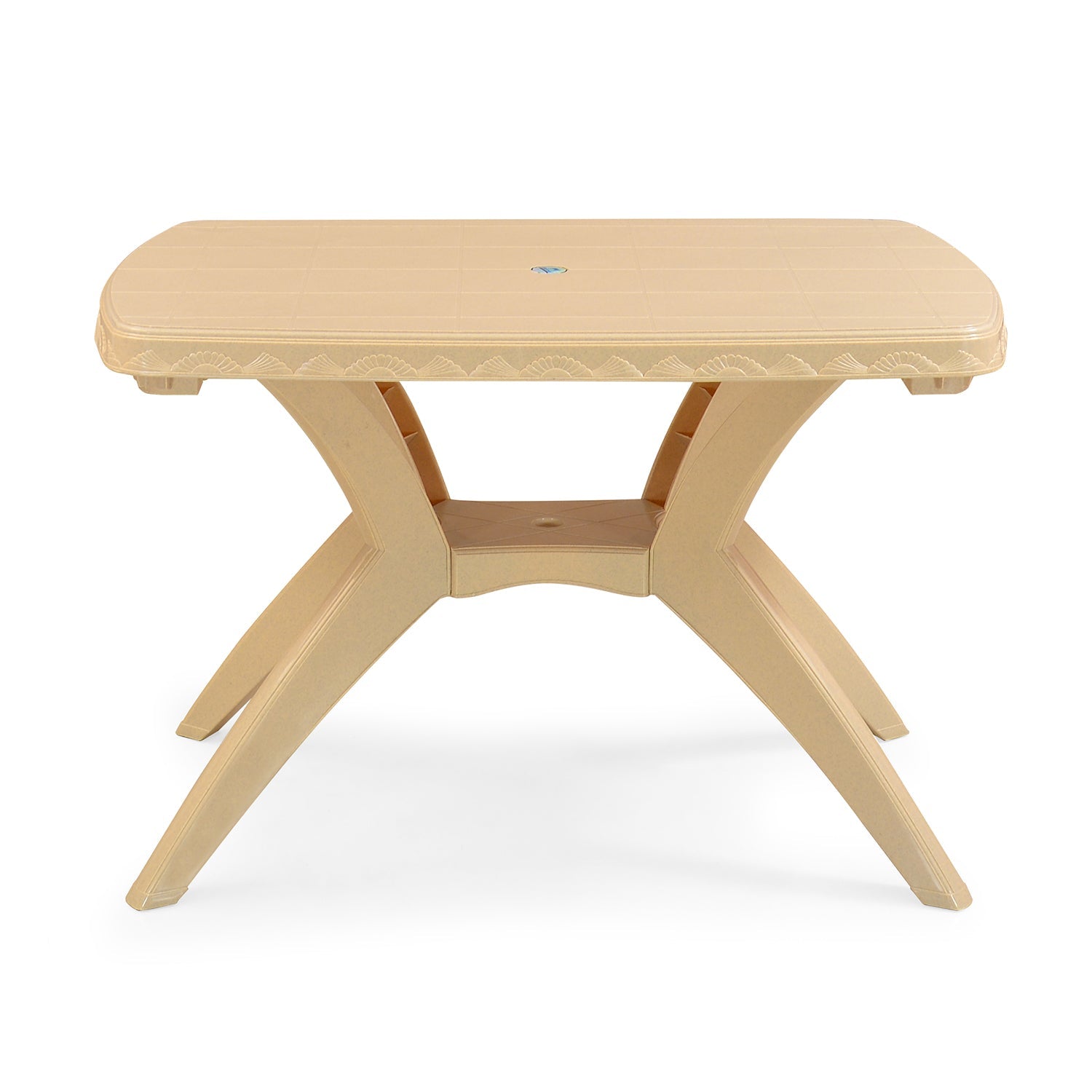 Nilkamal Shahenshah Kross legged Table (Marble Beige)